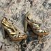Michael Kors Shoes | Michael Kors Strappy Heels | Color: Gold | Size: 8