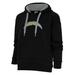 Women's Antigua Black Los Angeles Chargers Victory Chenille Pullover Hoodie