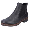 Chelseaboots RIEKER, Damen, Gr. 42, schwarz, Lederimitat, elegant, Schuhe, in klassischem Look, schmale Form