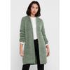 Longstrickjacke ONLY "ONLJADE L/S CARDIGAN KNT NOOS", Damen, Gr. XS (34), grün (colorot granite grün melang), Grobstrick, Obermaterial: 81% Polyacryl, 19% Polyester, meliert, casual, ca. Mitte Oberschenkel, Langarm, Strickjacken