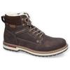 Winterboots DOCKERS BY GERLI, Herren, Gr. 43, braun (dunkelbraun), Lederimitat, used, klassisch, Schuhe, mit weicher Schaftrandpolsterung