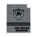 Las Vegas Raiders 50'' x 60'' Vintage Triple Stripe French Terry Sherpa Blanket