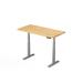 Direction Desk Height Adjustable Standing Desk Wood/Metal in Red/Gray | 72 W x 24 D in | Wayfair BUTCHER BLOCK-SILBIR