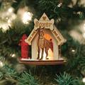 Old World Christmas Boxer Hanging Figurine Ornament Wood in Brown | 2.75 H x 3 W x 2.75 D in | Wayfair 81014