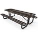 Arlmont & Co. Dimas Plastic Outdoor Picnic Table Plastic in Brown | 30 H x 72 W x 60 D in | Wayfair 51B99FEA639D4B9EA2004DEFD6927EE4