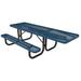 Arlmont & Co. Dimond Plastic Outdoor Picnic Table Plastic in Blue | 30 H x 72 W x 60 D in | Wayfair D1EA570E710D4A338E0F4C7E561DD614