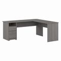 Bush Furniture Cabot 72W L Shaped Computer Desk with Drawers in Modern Gray - Bush Furniture CAB051MG