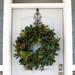 The Holiday Aisle® Adaylee 30 in. Holiday Wreath w/ Lights - Magnolia Leaf Traditional Faux in Green/White | 30 H x 30 W x 8 D in | Wayfair