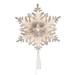 The Holiday Aisle® Snowflake Tree Topper Plastic in Brown | 11.5 H x 8 W x 8 D in | Wayfair 8B4CE39ED130438AA8F9DA1ADF6C3DC2