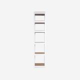 Dotted Line™ Julio 76.9" H x 16.4" W x 16.4" D Shelving Unit Wood/Wire/Metal in White | 76.9 H x 16.4 W x 16.4 D in | Wayfair