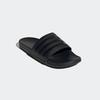 Badesandale ADIDAS SPORTSWEAR "COMFORT ADILETTE", Gr. 47, schwarz (core schwarz, core schwarz, core schwarz), Synthetik, sportlich, Schuhe