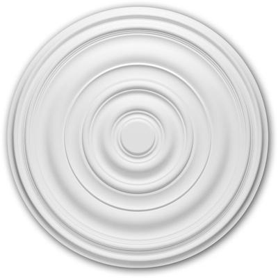 Rosette profhome 156018 Zierelement Deckenelement Zeitloses Klassisches Design weiß ø 74,5 cm Image