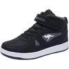 Sneaker KANGAROOS "Kalley II EV", Gr. 32, schwarz-weiß (schwarz, weiß), Synthetik, sportlich, Schuhe, mit Klettverschluss, gefüttert