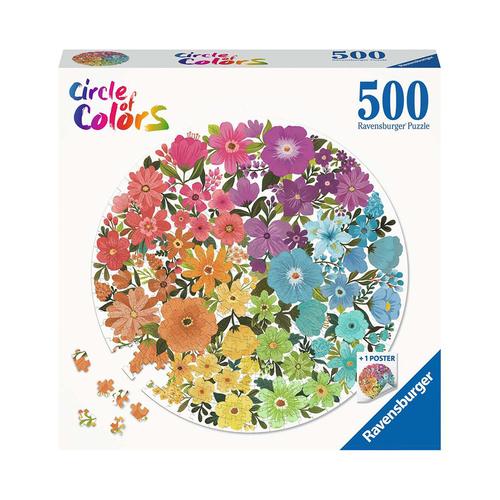 Puzzle Circle of Colors - FLOWERS 500-teilig