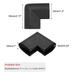 6pcs Furniture Edge Foam Corner Guard Cushion Protector w Self-stick - Black