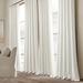 Lush Decor Belgian Flax Prewashed Linen Rich Cotton Blend Window Curtain Panel Single