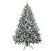 9ft Pre-lit Artificial Snowy Hudson Hinged Tree with PowerConnect ™, 1200 Dual Color® LED Lights- UL - 9 ft