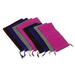 8Pcs Pocket Gift Bags 2 Size Flannel Storage Pouch Brown Dark Blue Grey Rose Red - Multi-Color