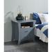 Nightstand, Bedroom Night Table with Open Compartment & 2 Drawers