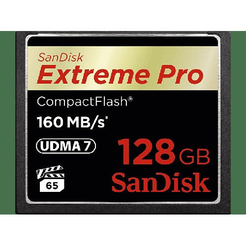 SANDISK Extreme Pro, Compact Flash Speicherkarte, 128 GB, 160 MB/s