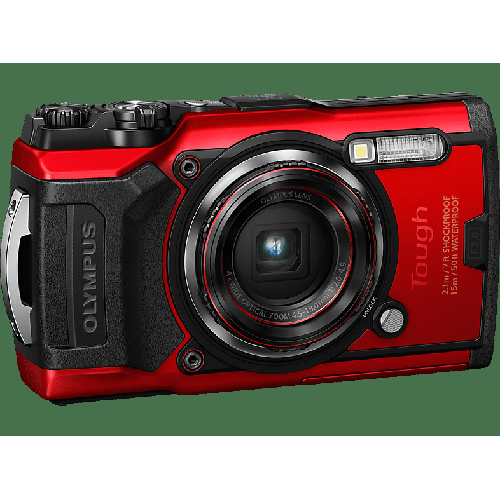OLYMPUS TG-6 Digitalkamera Rot, , 4x opt. Zoom, LCD, WLAN