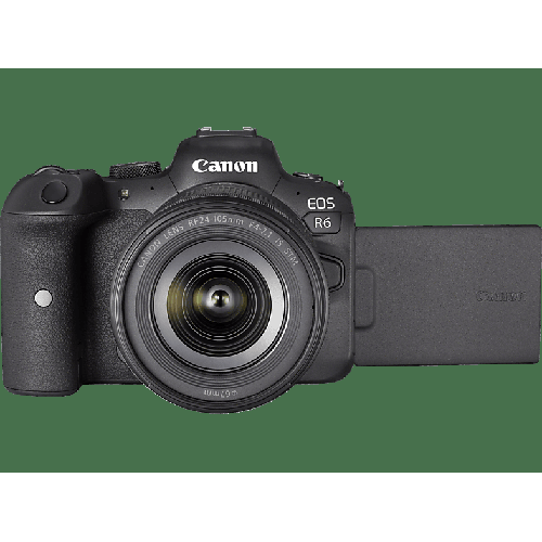 CANON EOS R6 Kit Systemkamera mit Objektiv 24-105 mm , 7,5 cm Display