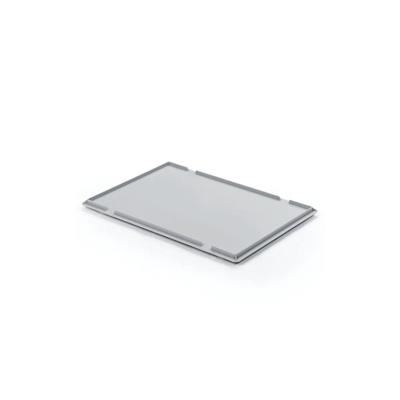 PROREGAL 10x Auflagedeckel für Eurobehälter | HxBxT 30x40cm | Eurobox, Transportbox, Transportbehälter, Stapelbehälter Image