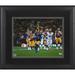 Cooper Kupp Los Angeles Rams Autographed Framed 11" x 14" Running Photograph with Yellow Ink Signature