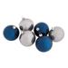 Classic Glass Orb Ornaments - Assorted Set of 6 - Blue & Silver - Ballard Designs Blue & Silver - Ballard Designs