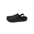 Extra Wide Width Men's Fur-Lined Rubber Clogs by KingSize in Black (Size 13 EW)