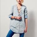 Free People Dresses | Free People Indigo Tunic | Color: White/Cream | Size: S