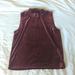 J. Crew Tops | J. Crew Velvet Mock Neck Sleeveless Top | Color: Red | Size: M