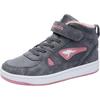 Sneaker KANGAROOS "Kalley II EV", Gr. 37, grau (grau, rosa), Synthetik, sportlich, Schuhe, mit Klettverschluss, gefüttert