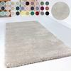 Hochflor-Teppich ESPRIT "Relaxx ESP-4150" Gr. 4, grau (hellgrau, creme), B:160cm H:25mm L:230cm, Kunstfaser, Teppiche, Wohnzimmer, sehr große Farbauswahl, weicher dichter Hochflor