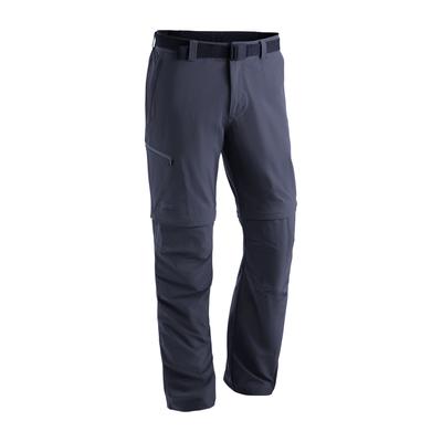 Funktionshose MAIER SPORTS "Tajo 2", Herren, Gr. 28, Kurzgrößen, blau (dunkelblau), 90% Polyamid, 10% Elasthan, Hosen, Herren Wanderhose, zipp-off Outdoor-Hose, 4 Taschen, Regular Fit