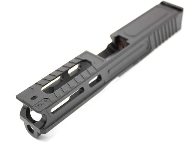 OpticsPlanet Exclusive EC Defense MK-4 Stripped G19 Pistol Slide Armor Black EC -MK4 BLK