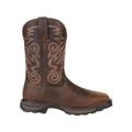 Durango Boot Maverick XP Steel Toe Western Waterproof 11 inch Work Boot - Men's Burly Brown 11.5 Wide DDB0206-115-W