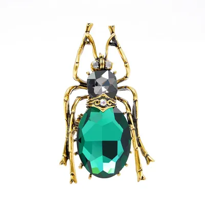 CINDY XIANG 3 couleurs disponibles grandes broches coccinelles en cristal pour femmes mode Vintage