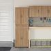 WFX Utility™ Aleg Framed Storage Cabinet w/ Drawer Manufactured Wood in Brown | 75.25 H x 23.46 W x 15.4 D in | Wayfair