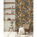 Galerie Wallcoverings Tropical Collection Palau Floral Fish & Bird Inspired 27.8' L x 27.5" W Wallpaper Roll Non-Woven in Brown | 27.5 W in | Wayfair