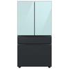 Samsung Bespoke 29 cu. ft. Smart 4-Door Refrigerator w/ Beverage Center & Custom Panels Included in Gray/Blue | 70 H x 35.75 W x 34.25 D in | Wayfair