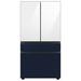Samsung Bespoke 29 cu. ft. Smart 4-Door Refrigerator w/ Beverage Center & Custom Panels Included in Pink/Gray/White | Wayfair