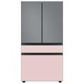 Samsung Bespoke 29 cu. ft. Smart 4-Door Refrigerator w/ AutoFill Water Pitcher & Custom Panels Included in Pink/Gray | Wayfair