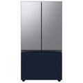 Samsung Bespoke 24 cu. ft. 3-door Refrigerator w/ Beverage Center & Custom Panels Included in Pink/Gray/Blue | 70 H x 35.75 W x 28.75 D in | Wayfair