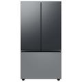 Samsung Bespoke 24 cu. ft. 3-door Refrigerator w/ Beverage Center & Custom Panels Included in Gray | 70 H x 35.75 W x 28.75 D in | Wayfair