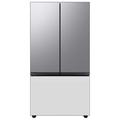 Samsung Bespoke 30 cu. ft. 3-door Refrigerator w/ Beverage Center & Custom Panels Included in Gray/White | 70 H x 35.75 W x 34.25 D in | Wayfair