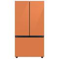 Samsung Bespoke 30 cu. ft. 3-door Refrigerator w/ Beverage Center & Custom Panels Included in Pink/Gray/Green | 70 H x 35.75 W x 34.25 D in | Wayfair