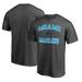 Men's Fanatics Branded Charcoal Miami Marlins Heart and Soul T-Shirt