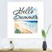 Highland Dunes Summer Seaside Art Illustration - on Canvas in Blue/Green/Orange | 16 H x 16 W in | Wayfair 40A7365BB1104FCDB720EC4E6F99E3DE