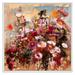 Wrought Studio™ Autumn Mixed Flowers - Traditional Canvas Artwork Canvas in White | 36 H x 36 W x 1.5 D in | Wayfair